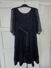 Navy Blue Chiffon Dress From Principles Size 18, New without Tag Wedding guest.