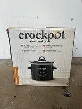 Crockpot 1.8L Manual Slow Cooker Black Unused Compact Stoneware Free Postage