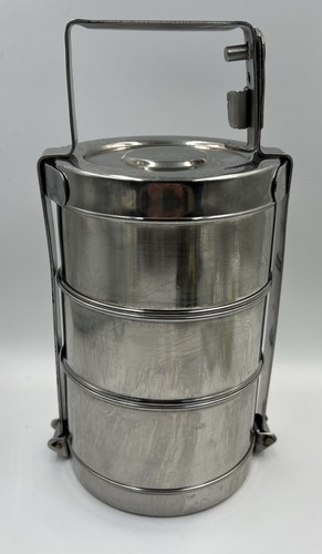Vintage stainless steel - steel, tiffin