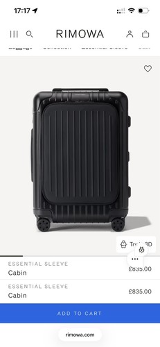 Rimowa matte black essential - rimowa,