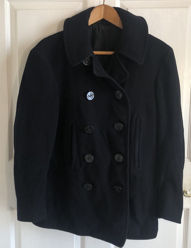 Vtg wwii 1940 navy pea - wwii,