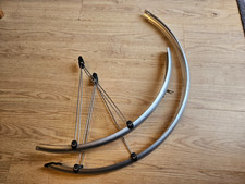 SKS Chromoplastic 700c bike / cycle Mudguard set Silver 35mm wide