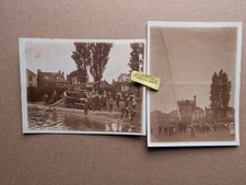 2 RARE OLD PHOTO EMERGENCY SERVICES FIRE ENGINE HOSE VEHICLE FIREMAN 1914 PT 330