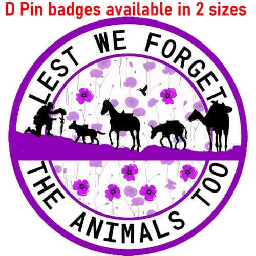 Purple poppy badge remembrance - badge,