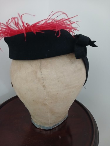 1940s black felt - black, hat