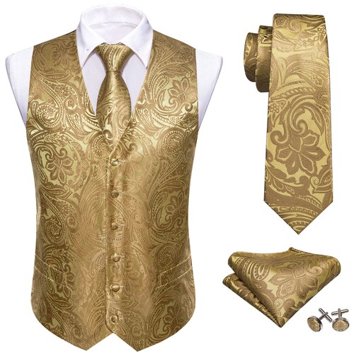 Mens waistcoat paisley - paisley, floral