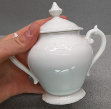 Coalport Bone China White Sugar Bowl with Lid Made in England Vintage