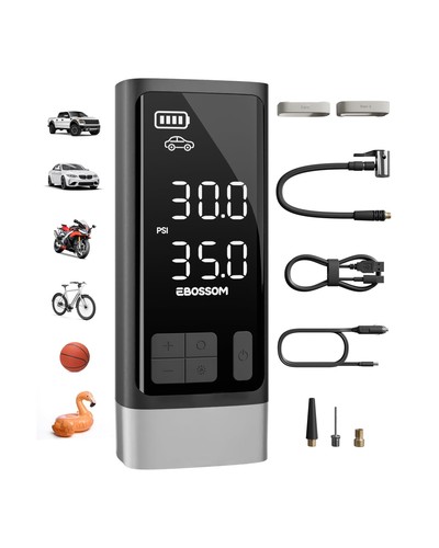 Portable tire inflator with - portable,