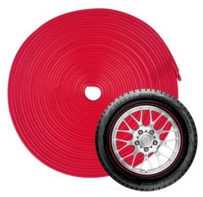 Red alloy wheel protectors - alloy,