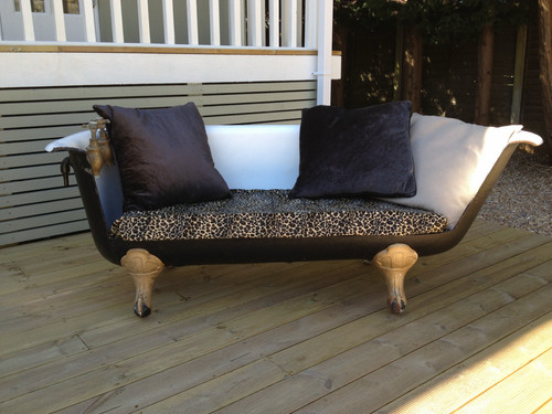Cast iron bath converted - , to