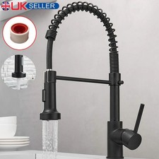 Modern Monobloc Pull Out Kitchen Mixer Tap Dual Spout Spray Single Lever Chrome