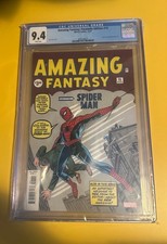 Amazing Fantasy 15 cgc 9.4 12/19 edition, Spiderman first appearance