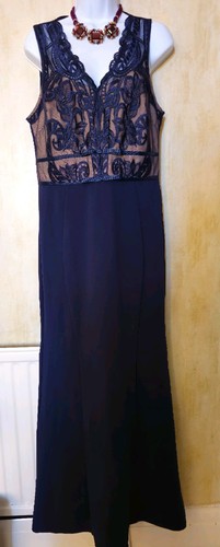 Stunning lipsy navy blue maxi - blue,