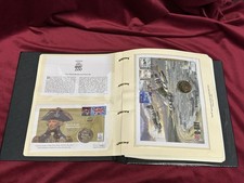 Mixed FDC in Folder Inc RAF & D-Day Crown, £5 & £2 First Day Stamp Cover x17