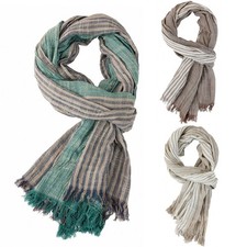 Striped men scarves - men's, cotton