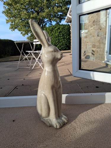 Large ceramic rabbit - ceramic, hare