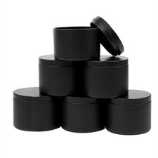 24Pcs Black Candle Tins, 4Oz