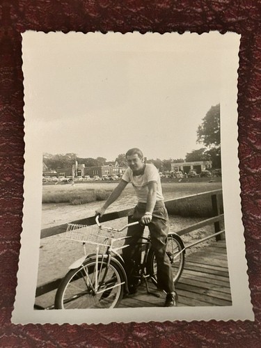 1950 photo boy - photo, bicycle
