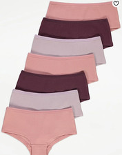 7 Pack PINK SHORTS Girls Assorted Knickers Pants Underwear