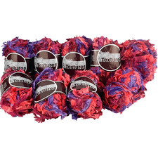 NEW Ravish TEXTURES Knitting Yarn Wool BULK 9 X 50g Balls Polyester Mixed Colors