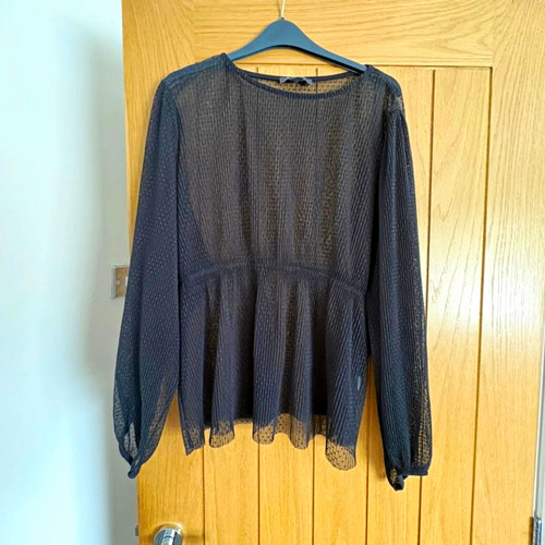 Primark black sheer mesh - sheer,