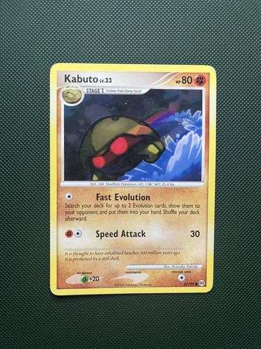 Pokémon tcg kabuto platinum - pokémon,