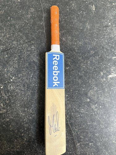 Dhoni signed mini reebok - ms,