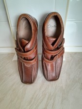 Clarks brown leather shoes
