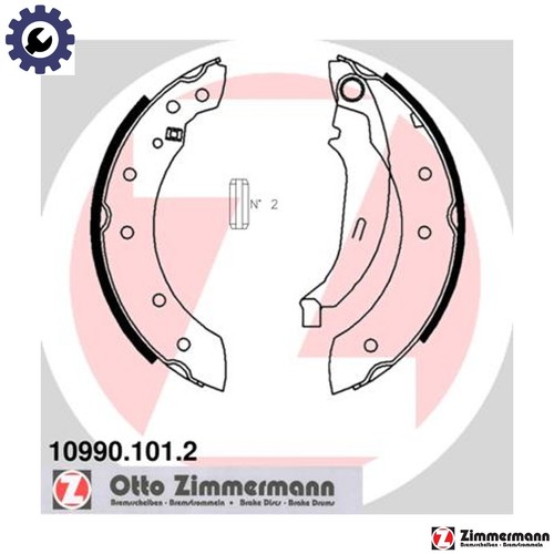 Brake shoe set 10990 101 - shoe, for