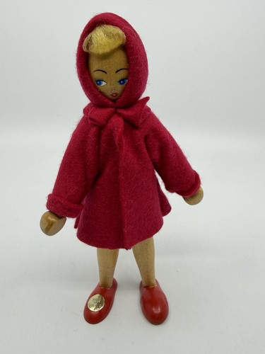 Vintage 1950 polish wooden - 1950, red