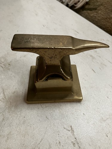 Antique brass jeweller anvil - brass,