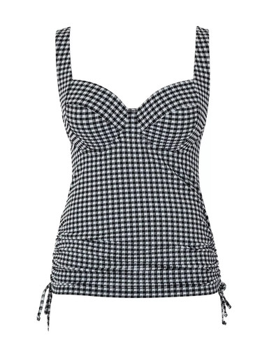 Panache black gingham renee - black,