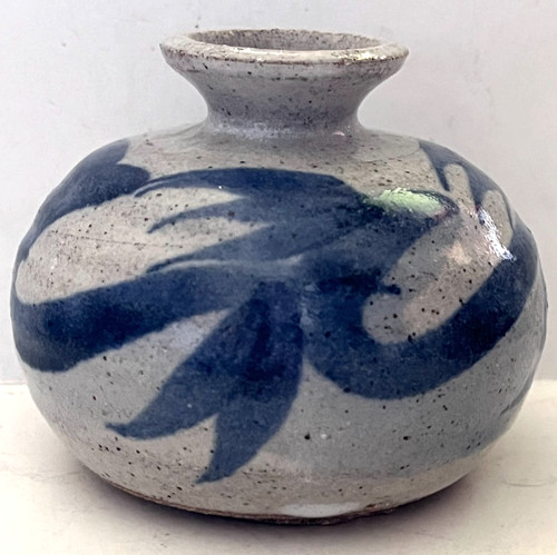 Vintage handmade stoneware bud - vintage,