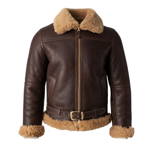 Raf brown mens bomber - b3,