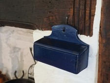 Antique Small Irish Hanging Candle Or Spill Box Etc