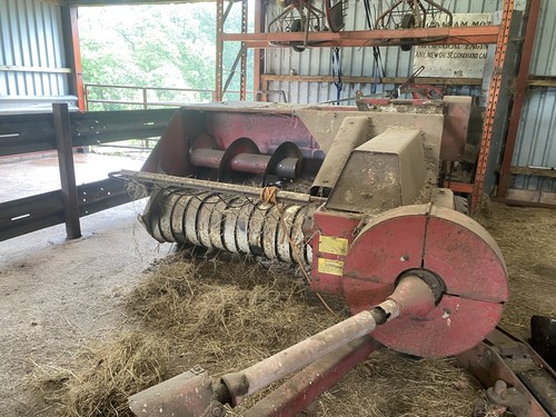 International hay baler - b,