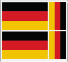 4 x GERMAN / GERMANY FLAG
