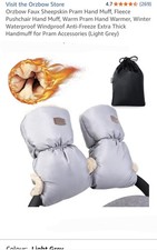 Faux Sheepskin Pram Hand Muff