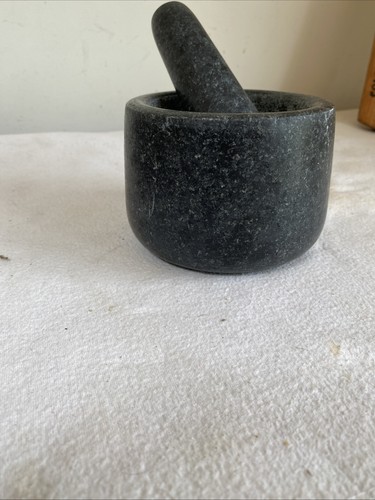 Large heavy black granite - black,