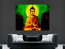 BUDDHA POSTER RELIGION ART WALL LARGE IMAGE GIANT PICTURE PRINT BUDDA