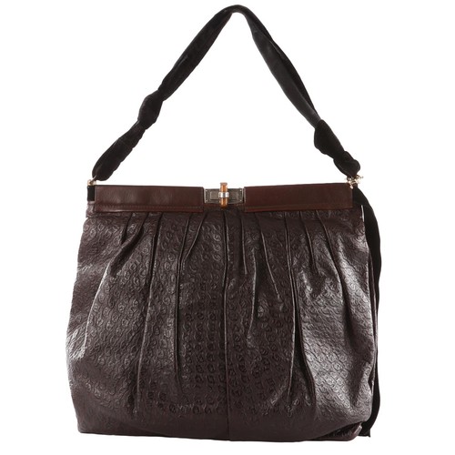 Lanvin brown leather shoulder - brown,