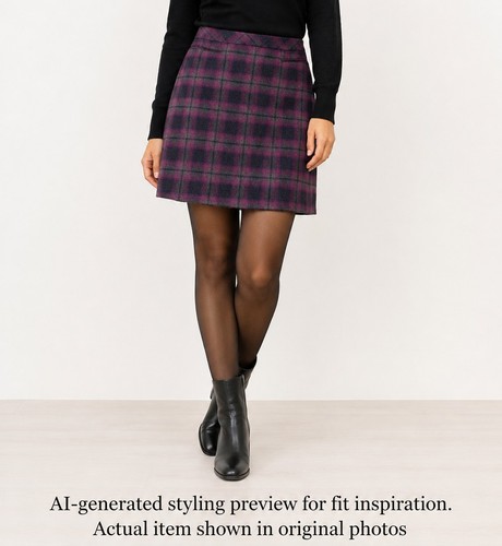 Laura ashley wool blend plaid - ashley,