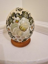 Ostrich egg, floral design