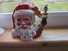 Limited Edition Royal Doulton Santa With Elf Jug, Pristine Condition