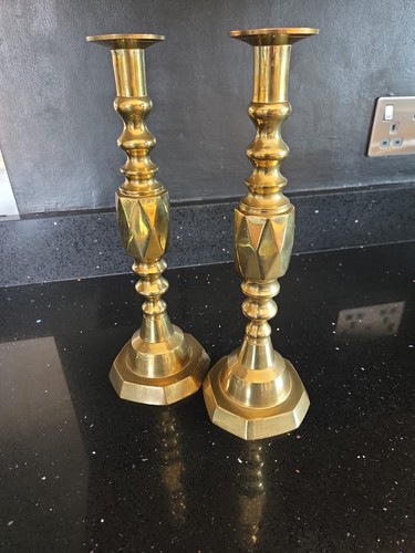 Pair victorian brass - pair, of