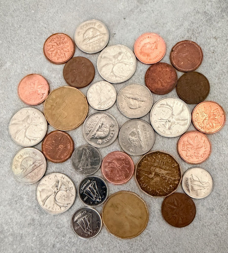Various canadian coins - various,