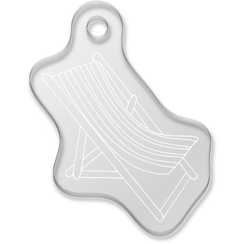 Deck chair laser - chair', laser-engraved