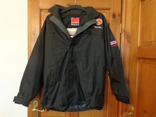 Men`s Result Performance Black Jacket Size M With Car Sports Logos.