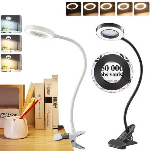 Lens lighted lamp desk - 5x,