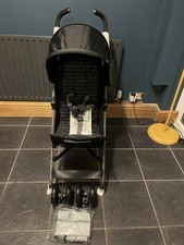 Mothercare Nanu Stroller Black Stripe With Rain Cover Brand New Pushchair